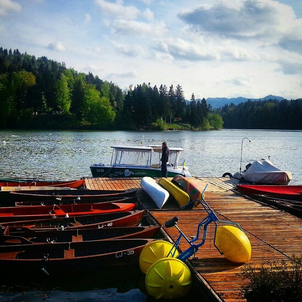 Photo taken at Zbiljsko jezero by Mitja M. on 4/26/2015