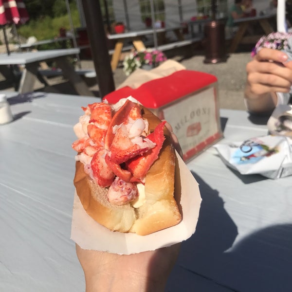 Pricey but delicious lobster rolls that aren't slathered in mayo. Comes with a butter-mayo sauce on the side you can add as you like! Peaceful remote location with views too.