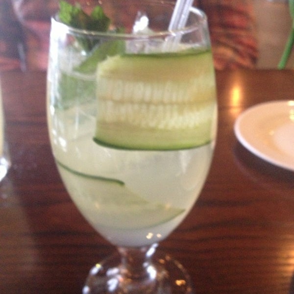 Cucumber lemonade is delicious!