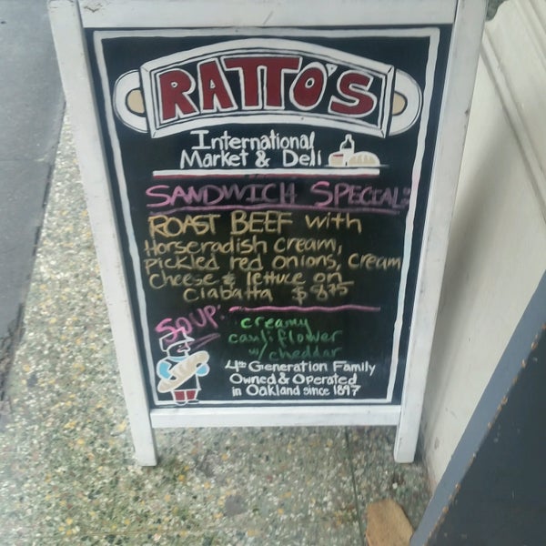 Photo taken at Ratto&#39;s International Market &amp; Deli by Eric S. on 2/6/2017