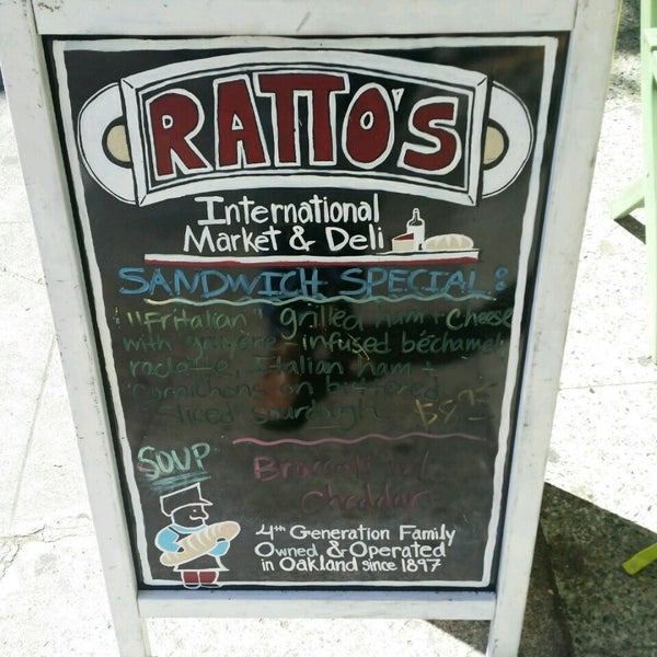 Photo taken at Ratto&#39;s International Market &amp; Deli by Eric S. on 4/3/2017