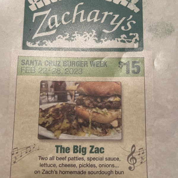 Zachary's Restaurant Downtown Santa Cruz 60 tips