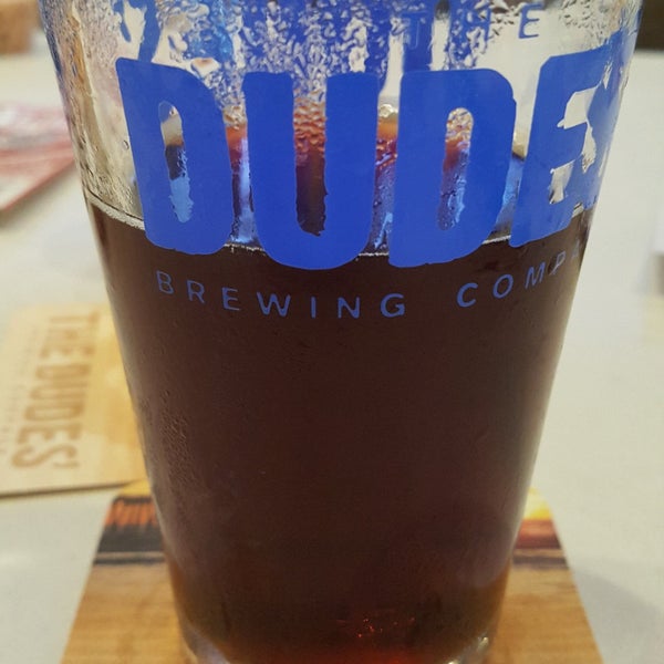Photo taken at The Dudes&#39; Brewing Co. by Becky S. on 11/7/2017