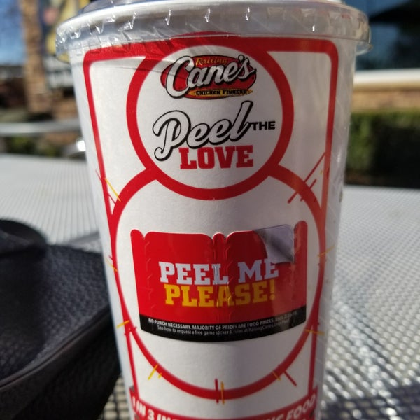 Photo taken at Raising Cane&#39;s Chicken Fingers by Becky S. on 2/25/2018