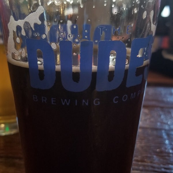 Photo taken at The Dudes&#39; Brewing Co. by Becky S. on 4/16/2018