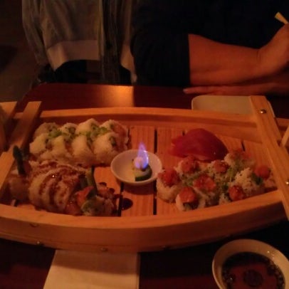 Photo taken at Hana Japanese Eatery by Chris D. on 12/16/2012