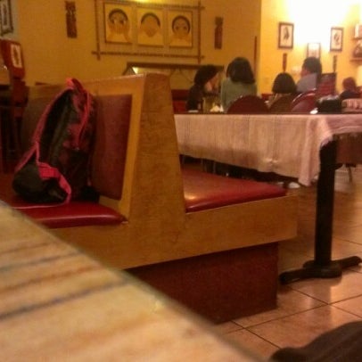 Photo taken at Queen Sheba Ethopian Restaurant by Loren I. on 2/1/2013
