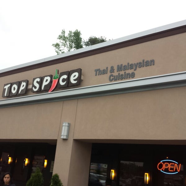 Photo taken at Top Spice Thai &amp; Malaysian Cuisine by Petey P. on 5/10/2013