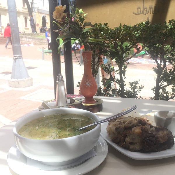 The caldo de costilla is so good! I recommend taking a seat outside, as you can get a nice view of the park.