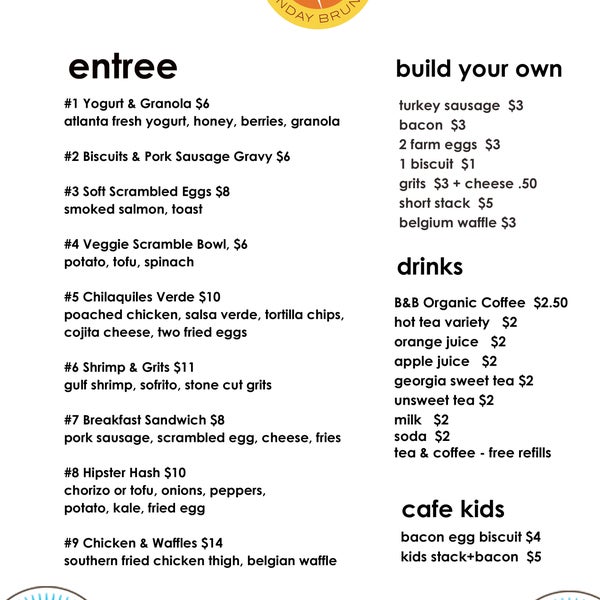 Hi Everyone! This is Café 458's most up-to-date menu.