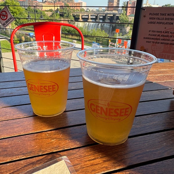 Photo taken at The Genesee Brew House by Andrea B. on 8/5/2023