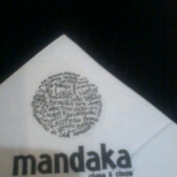 รูปภาพถ่ายที่ Mandaka โดย Jane A. เมื่อ 5/18/2013