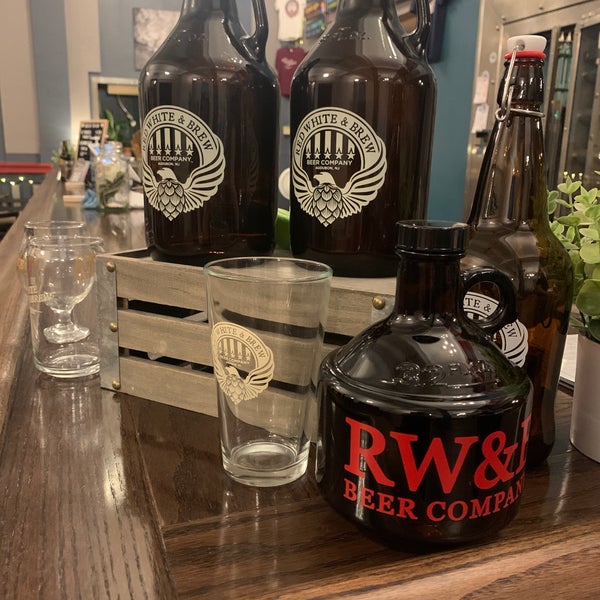 Photo taken at Red White and Brew Beer Company by Danika on 6/13/2021
