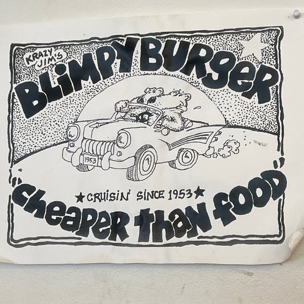 รูปภาพถ่ายที่ Krazy Jim&#39;s Blimpy Burger โดย Laura P. เมื่อ 2/28/2023