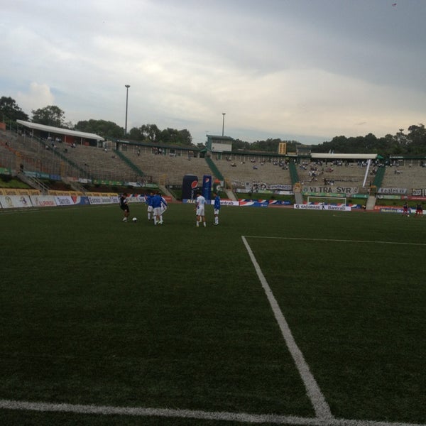 Photo taken at Estadio Cementos Progreso by Josué R. on 8/11/2013