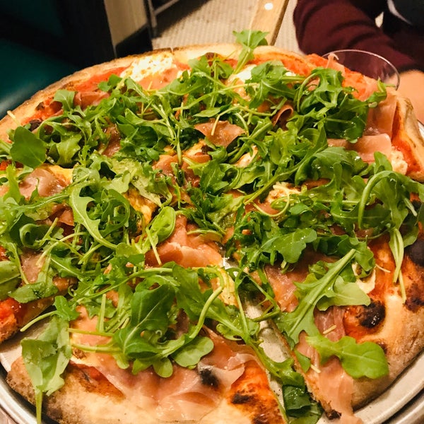 Photo taken at Lombardi&#39;s Coal Oven Pizza by Atilla C. on 11/14/2019