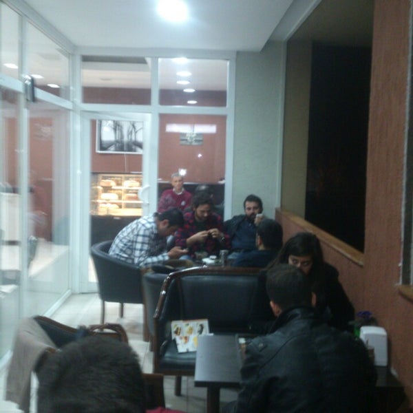 Photo taken at Tarçın Cafe &amp; Patisserie by Can U. on 3/24/2014