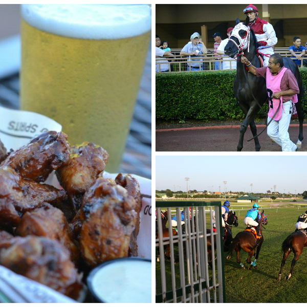 AND THEY’RE OFF!! The first thoroughbred races of the week and we’re here to make sure things are off to a proper start! #goodtimes #goodfood #OKC #liveracing #thoroughbred