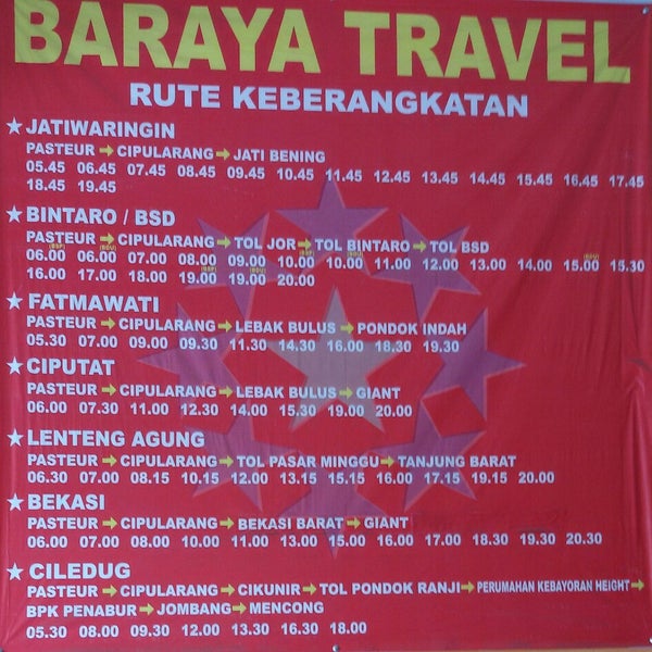 travel baraya pasteur 2