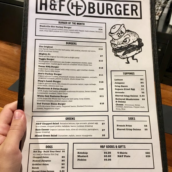 4/28/2018에 Sasha님이 H&amp;F Burger에서 찍은 사진