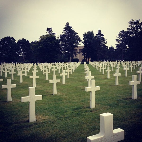 Photo Libre De Droit De Le Cimetière Américain à Omaha Beach