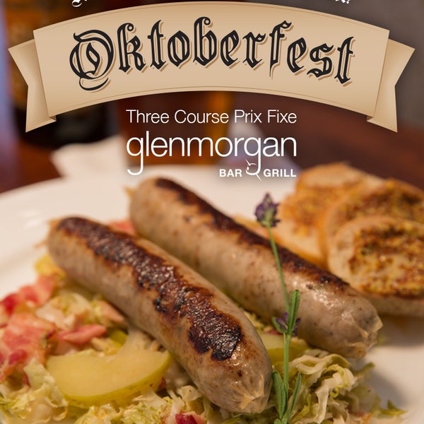 Don your lederhosen and join Glenmorgan any evening from now through October 13th for an Oktoberfest celebration! www.glenmorgan.com/oktoberfest