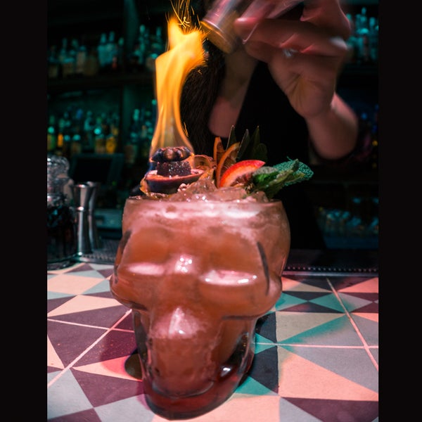 Photo taken at Collage Art &amp; Cocktails Social Club by Collage Art &amp; Cocktails Social Club on 8/4/2015