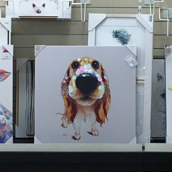 Homegoods dog painting 2025