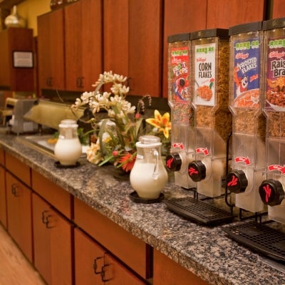 Complimentary continental breakfast served daily in the main lobby/check-in area.