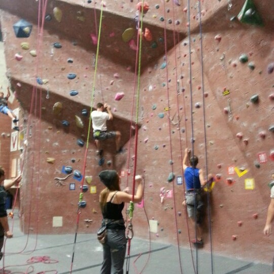 Photo taken at Adventure Rock Climbing Gym Inc by Ashley F. on 11/3/2012