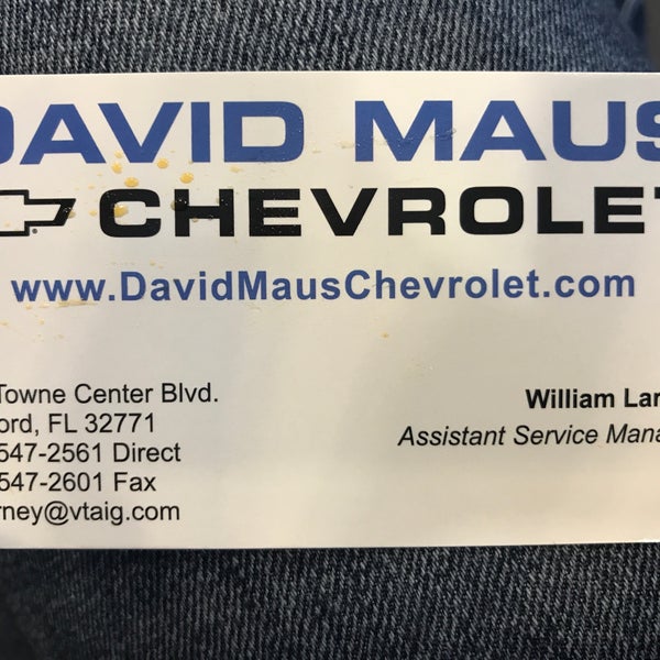 David Maus Chevy >> David Maus Chevrolet Sanford Fl David Maus Chevy >> David Maus Chevrolet Sanford Fl
