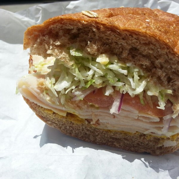 Photo taken at Freddie&#39;s Sandwiches by Emmalouise B. on 4/28/2013