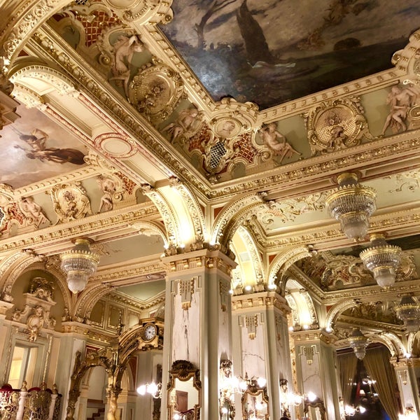 Great ambiance and ceiling arts
