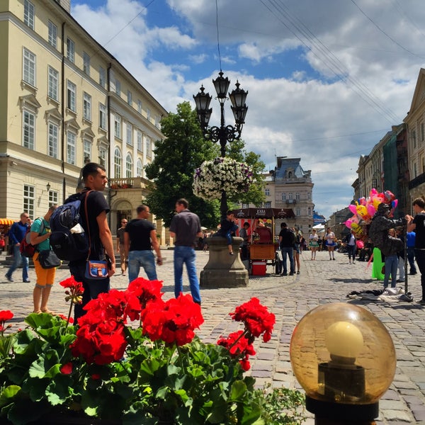 Photo taken at Rynok Square by Sergiy F. on 6/26/2015