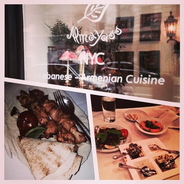 8/2/2014 tarihinde Radhiziyaretçi tarafından Almayass Restaurant NYC'de çekilen fotoğraf