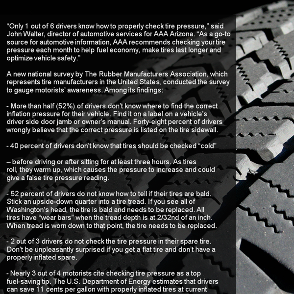 Make sure your tires are safe. Statistics you didn't know.  Keep Reading: - http://bit.ly/ZyxZU2