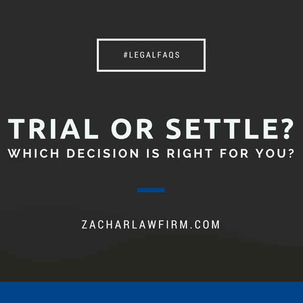 When should you settle your personal injury case? When should you go to trial? Keep Reading: - http://bit.ly/1mOFQVB