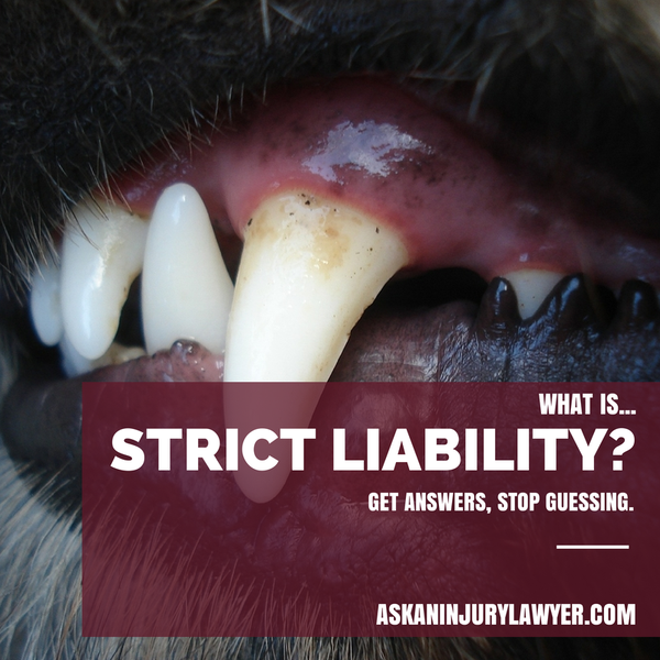 What is Strict Liability Law In #Arizona ? What does it mean and how can it impact your case? Get the facts. Stop guessing. Keep Reading: - http://bit.ly/YXqBBB