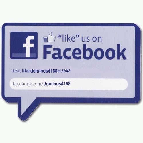 Check us out on Facebook at http://www.facebook.com/dominos4188.  Be sure to "LIKE" our page to stay in the know about hot deals and upcoming events