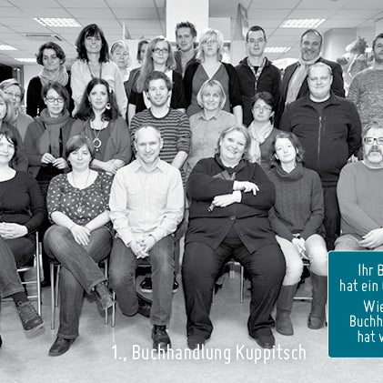 Aus der aktuellen Buchhändler-Aktion www.ihrbuchhateingesicht.at Foto: Alexander Schuppich
