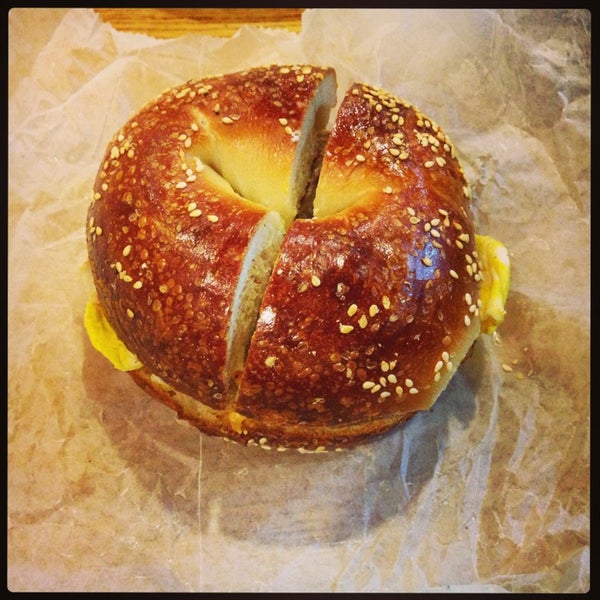Photo taken at Brooklyn Bagel Bakery by Alena C. on 3/3/2013