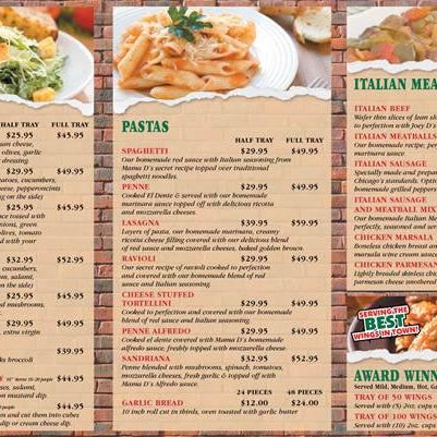 Joey D s Chicago Style Eatery Pizzeria 945 10th St. East