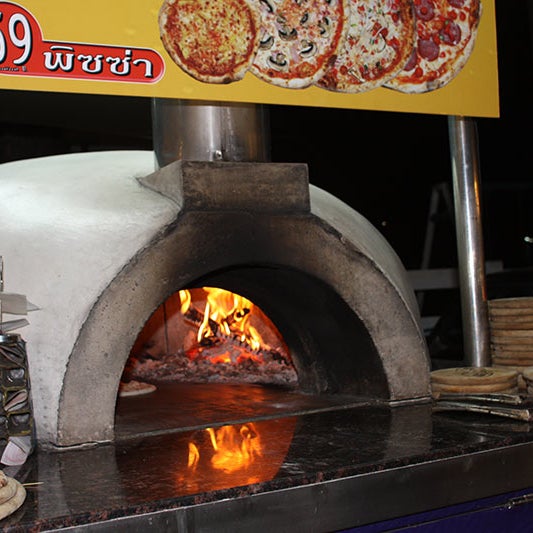 really wood fired oven. Best Pizza I ate in thailand