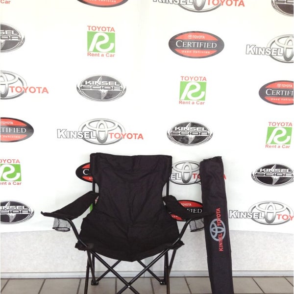 Check out the Kinsel Toyota folding chair, equipped with its own carrying case!! :o)