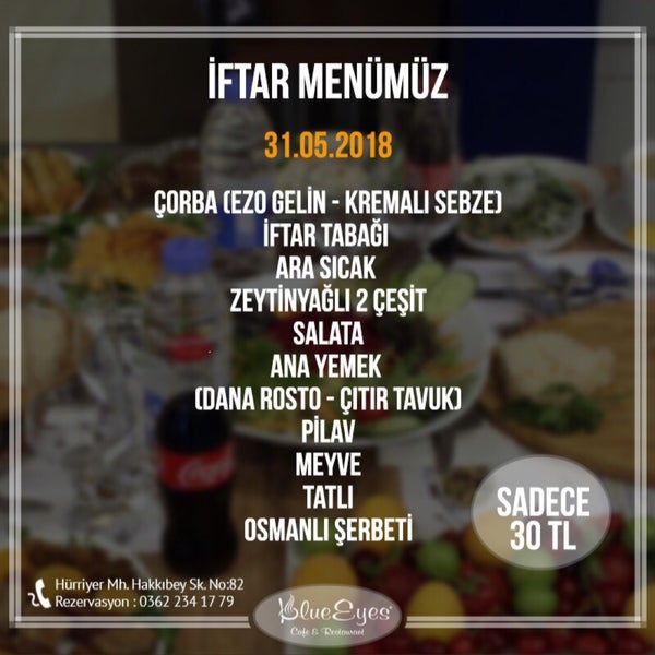 Photo taken at BlueEyes Cafe&amp;Restaurant by Umut yüceloğlu on 5/31/2018