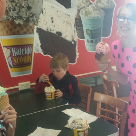 Photo taken at Cafe Donuts &amp; KaleidoScoops Ice Cream by Laura D. on 3/15/2015
