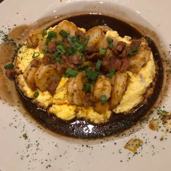 Shrimp and grits was great! Live music can get quite loud.