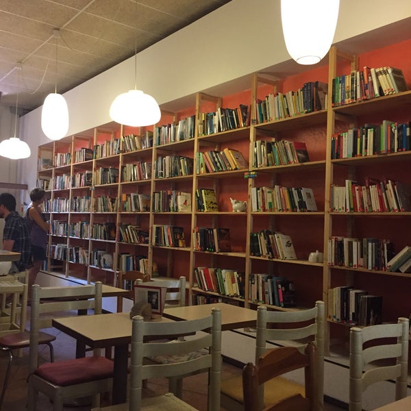 Photo taken at Babèlia Books &amp; Coffee by Mell on 8/8/2015