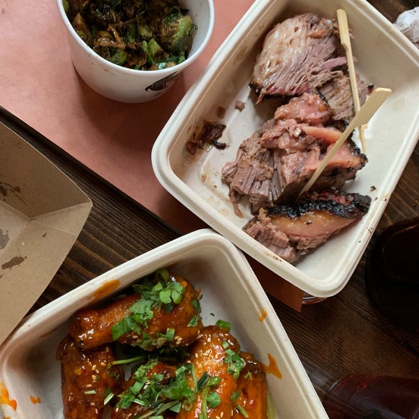 Photo taken at Mighty Quinn&#39;s BBQ by Weiley O. on 5/11/2019