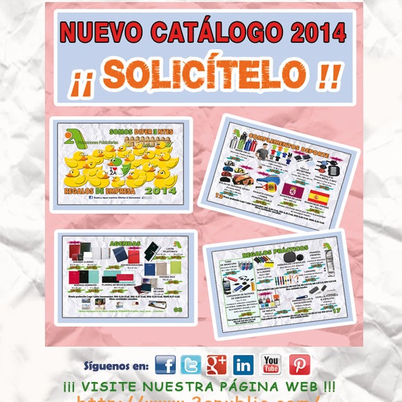 ¡¡ Primicia!! Nuevo Catálogo 2014. Link de descarga: http://www.2apublic.com/CATALOGO2A/2ACatalogo2014.pdf